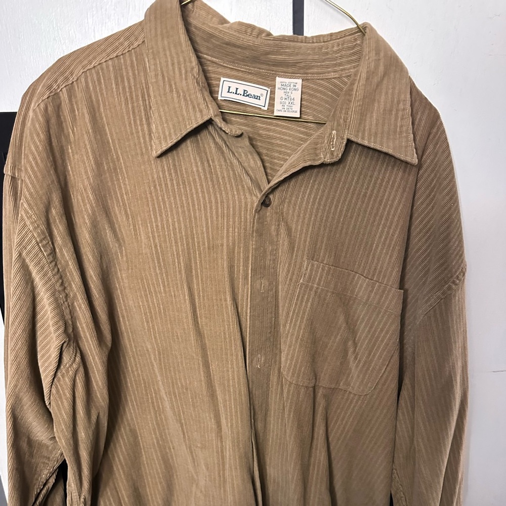 LL BEAN corduroy shirt